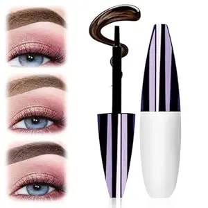 Easy Peel-Off Eyebrow Gel, 2025 New Tattoo Eyebrow Gel Easy Peel Off For Women, Upgrade Eyebrow Tattoo Peel Off, Transfer-Proof Eyebrow Gels Waterproof For All Skin Types (Dark Brown)