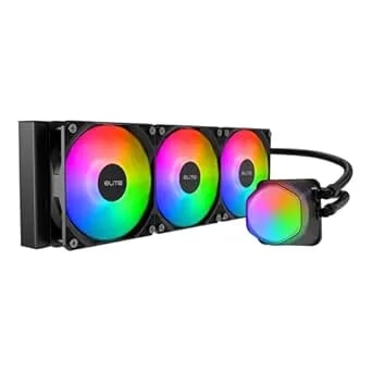 Cooler Master Elite Liquid 360 CPU AIO Cooler – 360mm Radiator, 3x ARGB PWM Fans, Dual-Chamber Pump Design, Ultra-Quiet High-Performance Cooling, AMD AM5/AM4 & Intel LGA 1851/1700, Black
