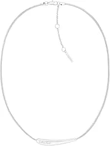 Calvin Klein Women’S Elongated Drops Pendant Necklace, Stainless Steel - Fashion Accessory For Any Occasion - Gift For Her