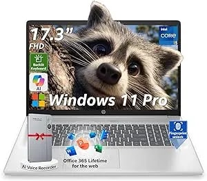 Hp 17.3 Business Laptop, Intel 10-Core i5 1334u (Beats i7-1255u), 17" Fhd(1920 X 1080) 250nits Display, Backlit Keyboard, Fingerprint Reader, Windows 11 Pro (20gb Ram - 512gb Ssd)