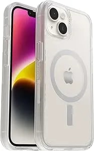 Otterbox Iphone 14 & Iphone 13 Symmetry Series+ Case - Clear , Ultra-Sleek, Snaps To Magsafe, Raised Edges Protect Camera & Screen