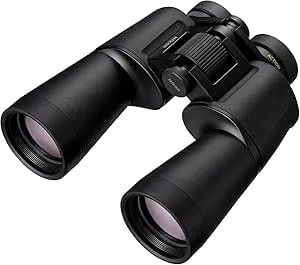 Nikon Action 12x50 Binocular - Multilayer-Coated Nikon Optics, High-Power 12x Magnification, Bright 50mm Objective Lenses, Turn-And-Slide Adjustable Eyecups And Tripod-Ready Porro-Prism Design
