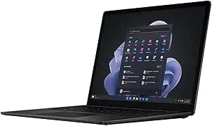 Microsoft Surface Laptop 5 13.5" Touchscreen Notebook - 2256 X 1504 - Intel Core i7 12th Gen i7-1265u - Intel Evo Platform - 16 Gb Total Ram - 256 Gb Ssd - Matte Black (Renewed)