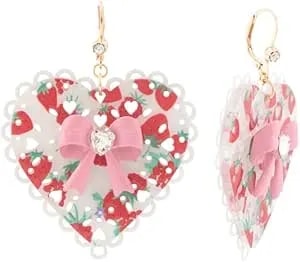 Betsey Johnson Valentine'S Day Dangle Earrings