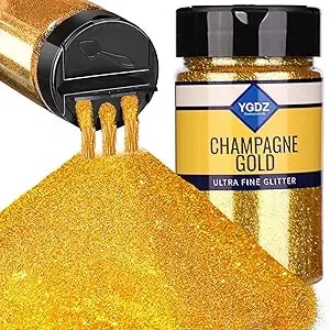 Gold Glitter, Ygdz Gold Fine Glitter For Crafts, 140g /4.93oz Body Glitter, Christmas Glitter, Festival Glitter, Nail Glitter, Craft Glitter For Resin Arts Tumbler, Christmas Decor