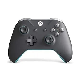 Microsoft - Wireless Controller For Xbox One And Win 10 - Gray/Blue - wl3-00105 (Renewed)