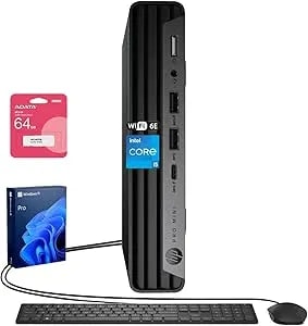 Hp Prodesk 400 g9 Mini Business Desktop, 13th Gen Intel 14-Core i5-14500t, 16gb ddr5, 512gb Ssd, Wi-Fi 6e, Hdmi, Dp, Support 3-Monitor 4k, Wired Kb And Mouse, Windows 11 Pro, 64gb Flash Drive Bundle