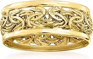 Ross-Simons 18kt Gold Over Sterling Byzantine Ring