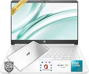 Hp 14″Natural Silver Laptop, Lightweight Notebook For Office & Study, 8gb Ram Memory, 128gb Ssd + 1tb Cloud Storage, Intel Processor, Reliable Performance, Windows 11, Hd Display, Long Battery Life
