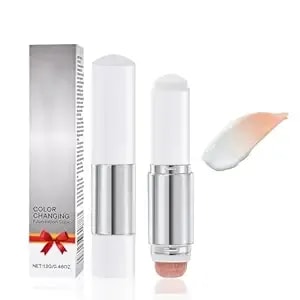 Blanc Cover Cream Stick - Color Changing Foundation Stick, White Foundation Makeup With Built-In Brush, Korean Makeup Moisturizing & Long-Lasting Dewy Finish Even Skin Tone Mothers Day Gifts (Medium)