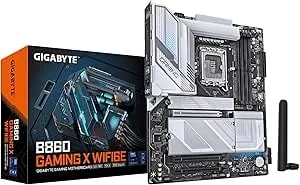 Gigabyte B860 Gaming X WIFI6E Intel Core Ultra (Series 2) LGA 1851 Motherboard, ATX, DDR5, 3X M.2, Pcie 5.0, USB-C, WIFI6E, 2.5GbE LAN, EZ-Latch