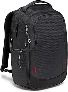 Manfrotto PRO Light Frontloader M, Professional Camera Backpack, Side And Front Access, Tripod Mount, Padded Backpack With Interchangeable Dividers, Black