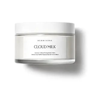 Herbivore Cloud Milk Coconut + Maca Firming Body Cream I Fast Absorbing Moisturizer For Smoother, Firmer Looking Skin I Vegan, For All Skin Types, 195 Ml / 6.6 Oz
