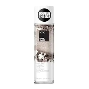 Igk First Class Charcoal Detox Dry Shampoo Jumbo - Deep Cleansing For Oily Hair & Odor Absorbing - Adds Volume & Texture - For All Hair Types - 11 Oz