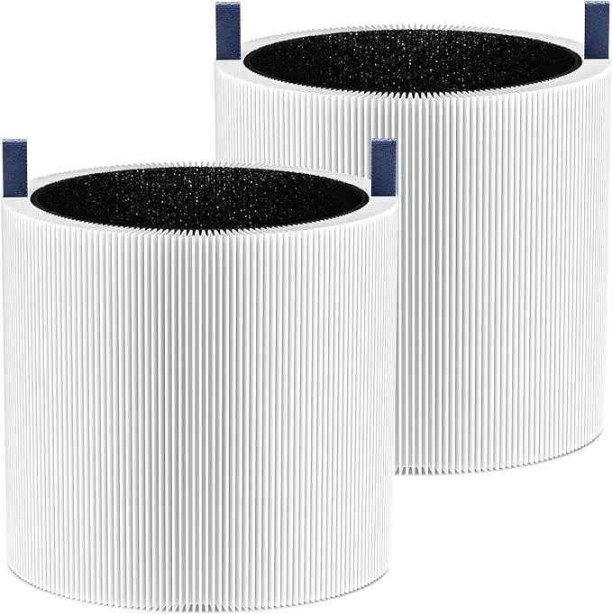 Mini Max Replacement Filter For Blueair Blue Pure Mini Max Air Purifiers - 2-In-1 Activated Carbon Blue Pure Fmini Filter Fits For Blue Pure Mini Max Air Purifier, White, 2 Pack