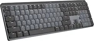 Logitech Mx Mechanical Wireless Illuminated Performance Keyboard, Tactile Quiet Switches, Backlit Keys, Bluetooth, Usb-C, Macos, Windows, Linux, Ios, Android, Metal, ‎Graphite