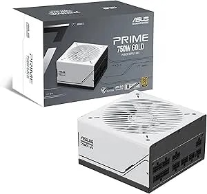 ASUS Prime 750W Gold (750 Watt, ATX 3.0 Compatible, Fully Modular Power Supply, 80+ Gold Certified, Dual Ball Bearings, Two Color Options In One, 8-Year Warranty)