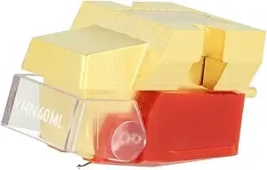 Audio-Technica vm740ml Microline Dual Moving Magnet Stereo Turntable Cartridge, Red