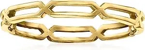 Ross-Simons Pure Collection 14kt Yellow Gold Paper Clip Link Ring