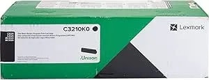 Lexmark C/MC3224, 3326, 3426 Black Return Program 1.5K Print Cartridge (C3210K0), 1 Unit