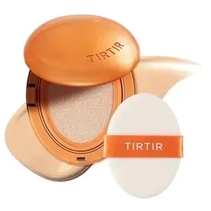 Tirtir Mask Fit Ai Filter Cushion Foundation - Ai-Like Semi-Matte Finish - Up To 72-Hour Medium To Full Coverage Korean Bb Cushion Make Up Beauty, #21n Ivory, 0.63 Fl Oz