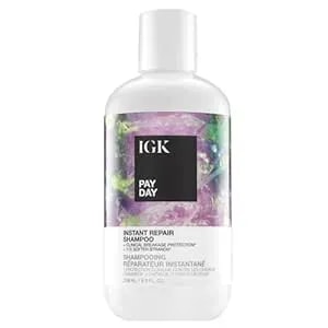 Igk Pay Day Instant Repair Shampoo - Bond-Building Repair For Damaged, Over-Processed Hair - Sulfate-Free Care For Color-Treated Hair - 8 Oz