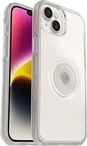 Otterbox Iphone 14 Plus Otter + Pop Symmetry Series Clear Case - Clear, Integrated Popsockets Popgrip, Slim, Pocket-Friendly, Raised Edges Protect Camera & Screen