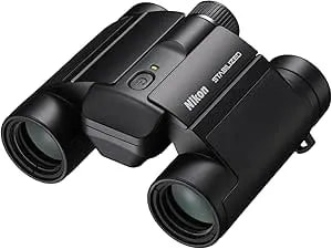 Nikon Stabilized 10x25 Binoculars - Optical Image Stabilization, Blur-Free View, Waterproof Design, 10x Magnification For Hunting, Birdwatching & Outdoor Activities
