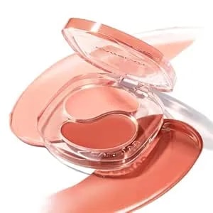 Carslan 2-In-1 Cream Blush For Cheeks & Lips, Dual Texture Matte & Dewy Finish, Hydrating Lightweight Formula, Easy To Blend, Multi-Use For Cheeks, Lips, Eyes, Natural Everyday Makeup (or01)