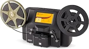 Kodak Reels 8mm & Super 8 Films Digitizer Converter With Big 5” Screen, Scanner Converts Film Frame By Frame To Digital MP4 Files For Viewing, Sharing & Saving On SD Card For 3” 4” 5” 7” And 9” Reels