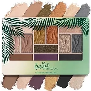Physicians Formula Murumuru Butter Eyeshadow, 12-Shade Ultra-Creamy Palette With Murumuru & Tucuma Butters, Silky Soft Blendable Formula – Sultry Nights