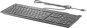 Hp Usb Business Slim Smartcard Keyboard - Cable Connectivity - Usb Interface - Key Light Indicators - Membrane Keyswitch - Built-In Spill Drain