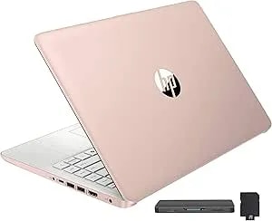 HP Stream 14" HD Brightview Laptop, Intel Celeron N150, 16GB RAM, 416GB Storage (128GB Emmc + 288GB Docking Station Set), Intel UHD Graphics, 720p Camera, Wi-Fi, 1 Year Office 365, Win 11 S, Gold