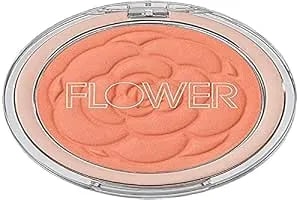 Flower Beauty Pots Powder Blush Smooth Silky Skin Tone Enhancing Soft Satin Finish Makeup, Peach Primrose, 0.21 Oz