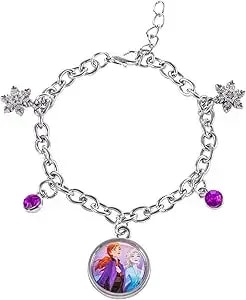 Disney Frozen Charm Bracelet - Jewelry For Women With Frozen Charms