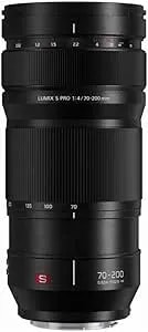Panasonic Lumix S Pro 70-200mm f4 Telephoto Lens, Full-Frame L Mount (Black)