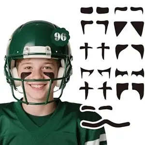96 Pairs Eye Black Stickers, Sports Eye Strips Baseball Football Softball Accessories Face Eyeblack Stickers For Sport Game Day Themed Birthday Party Supplies