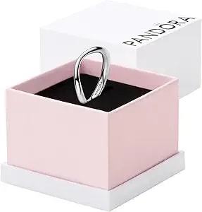 Pandora Essence Organically Shaped Band Ring - Sterling Silver Ring - Gift For Women - Includes Gift Box
