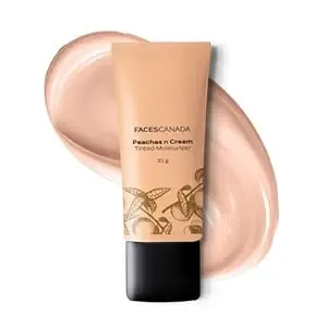 Facescanada Peaches N Cream Tinted Face Moisturizer - Lightweight Hydrating Formula With Natural Coverage & Radiant Glow - Blends Easily, Evens Skin Tone, Perfect For Daily Wear - 1.23 Oz (35g)