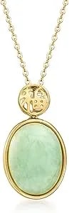 Ross-Simons Jade Good Fortune Pendant Necklace