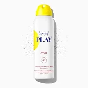 Supergoop! Play Antioxidant Body Mist W/Vitamin C - 3 Fl Oz - Spf 50 Pa++++ Broad Spectrum Sunscreen - Body Spray - Great For Active Days