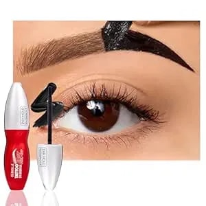 Feicuiyun Eyebrow Tattoo Peel Off Tint Gel For Women, Waterproof & Sweatproof Tattoo Effect, Last Up To 5 Days, Transfer-Resistant Multi-Day Wear, Waterproof, Fuller&Defined Looking Brows(Light Brown)