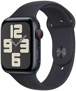 Apple Watch Se (2nd Gen) [Gps + Cellular 44mm] Smartwatch With Midnight Aluminum Case With Midnight Sport Band M/L (Renewed)