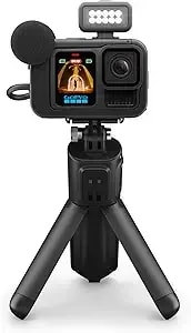 Gopro hero13 Black Creator Edition - Includes hero13 Black, Volta (Battery Grip, Tripod, Remote), Media Mod, Light Mod, Enduro Battery, Magnetic Latch Mount And Carrying Case
