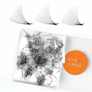 Eyesy Lash 500 Promade Fans - Volume Premade Lash Fans For Eyelash Extensions Pointy Base Handmade Loose Pre Made Eyelashes Middle Stem Soft And Lightweight (10d 0.07 Cc 12mm)