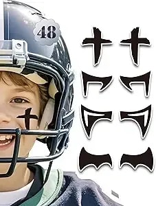 48 Pairs Eye Black Stickers, Breathable Sports Eye Strips Baseball Football Softball Face Eyeblack Stickers For Party Game Sport Supplies, Baseball Mom Accessories