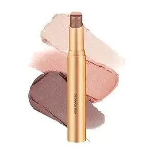 Three-Color Eyeshadow Stick, 3 In 1 Eyeshadow Stick, Crystal Shimmer Cream Sticks, Long Lasting & Waterproof Eye Shadow Makeup Pen For Gift (Shimmer Brown)