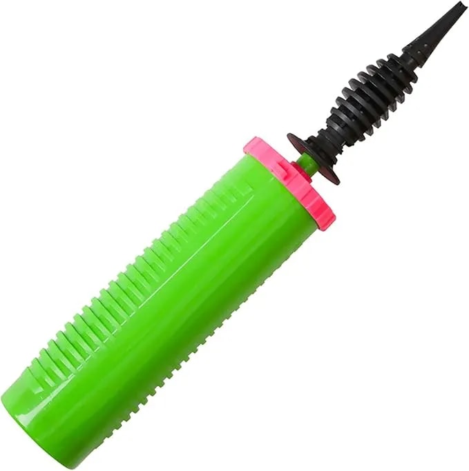 Balloon Pump Handheld Two-Way Dual Action - Hand Blower Air Pumper For Balloons - Ballon Inflator Pumping - Manual Baloon Inflators Machine (Green 1 Piece)