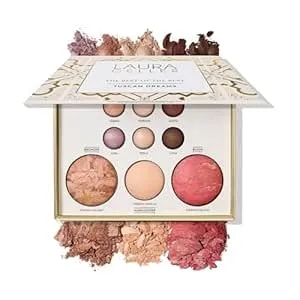 Laura Geller New York The Best Of The Best Baked Palette - Tuscan Dreams - Full Size - Includes Bronzer, Blush, Highlighter And 6 Eyeshadows - Travel-Friendly (Best Of The Best Tuscan Dreams)