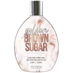Brown Sugar Golden Brown Sugar Tanning Lotion, Step 2 Double Dark Bronzing Blend With Sugar Cane Extract, Carrot Oil & Body Butters, 13.5 Fl Oz